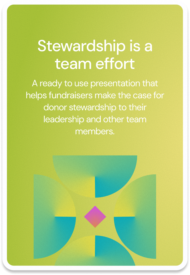 Stewardship is a team effort